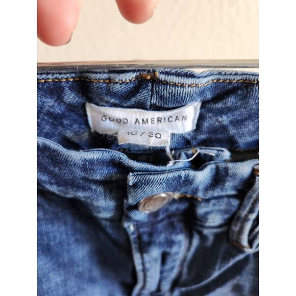Good American Skinny Straight Dark Wash Jeans 10/30 - Picture 6 of 9